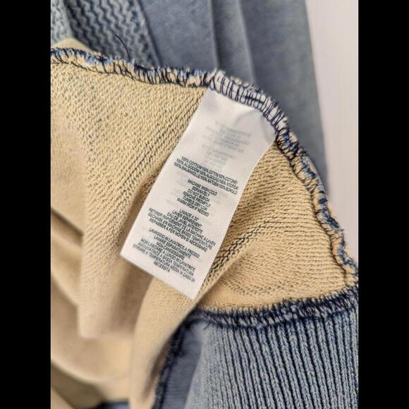 [SOLD] RRL DOUBLE RL Men's Sz XL Light Indigo Blue Shawl Collar Button Cardigan - Picture 10 of 12